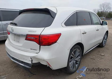 2017 Acura Mdx Technology Entertainment Pkgs z USA, uszkodzony, nr VIN 5FRYD4H78HB001022